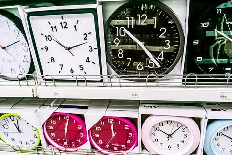 Wall clocks Stock Photos