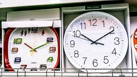 Wall clocks Stock Photos