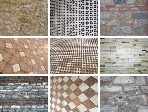 Wall collage Stock Photos