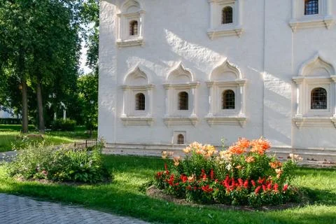 The wall of the community building of the Saviour Monastery of St. Euthymius, Stock Photos