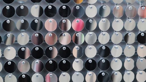 The wall consists of many round sparkling sparkles. Stock-Footage 126703268