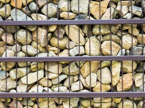 Wall construct by stone fence Stock Photos