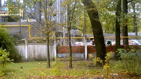 Wall Construction In Fast Motion An Front View Stock Footage 84013631