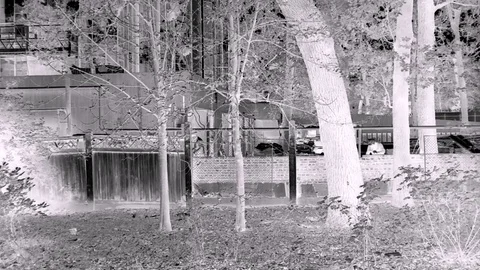 Wall Construction In Fast Motion An Front View At Black White Tones Stock Footage 84028372