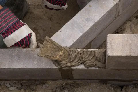 Wall construction  Stock Photos