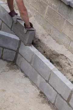 Wall construction Stock Photos