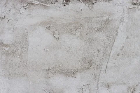 The wall is covered with rough putty. Stock Photos