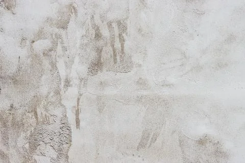 The wall is covered with rough putty. Stock Photos