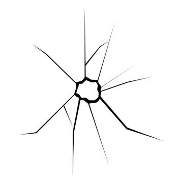 Wall crack image Stock Illustration