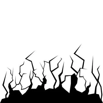 Wall crack image Stock Illustration