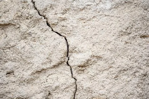 A wall with a crack in it 스톡 사진