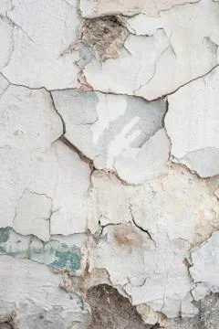 Wall crack texture, squat building, Belgrade, Serbia Stock Photos