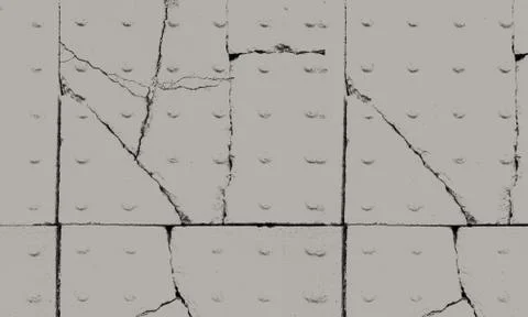 Wall Cracks Stock Illustration
