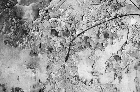 Wall with cracks Stock Photos