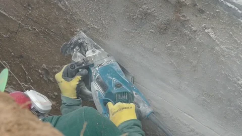 Wall cutting Stock Footage 123396521