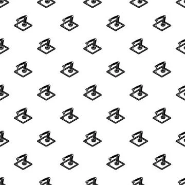 Wall d printering pattern seamless 库存插图