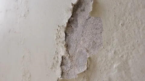 Wall damage repair process in residential home setting Stock Footage 317736064