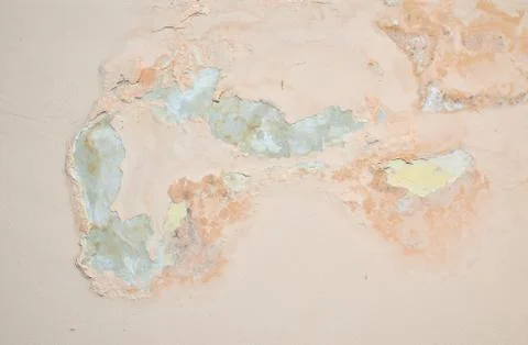 Wall damaged by moisture Stock Photos