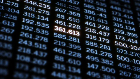 Wall of Data Vídeo Stock 141403070