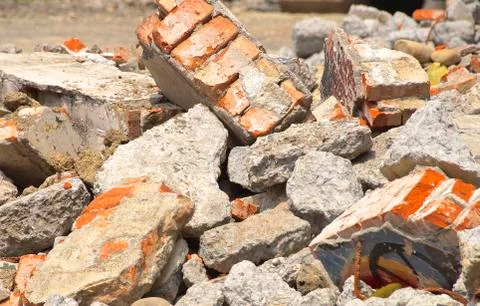 Wall debris Stock Photos