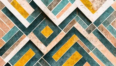 Wall Decor for interior home decoration, Ceramic Stock Illustration