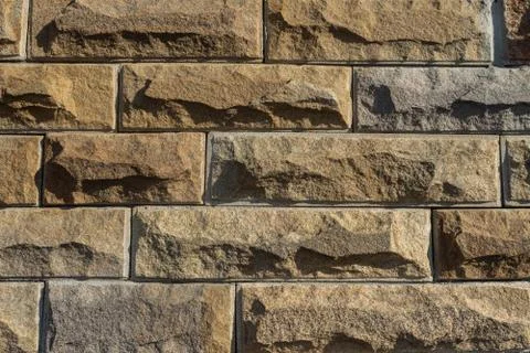 Wall decorative bricks. Stone bricks. close up Stock-Fotos