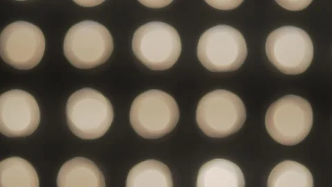Wall of decorative light bulbs. Stage light panel Stock Footage 135405950