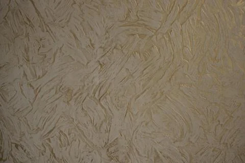 Wall with decorative plaster. Stock Photos