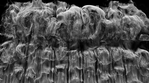 A wall of dense fast white smoke (original) Stock Footage 108478722
