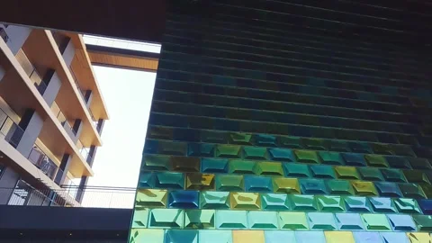 The wall design Stock Footage 258146113