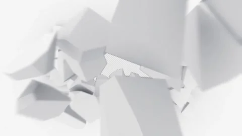 Wall destruction revealer. Alpha channel Stock Footage 230807477