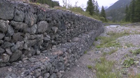 Wall of Different Sized Rocks in a Mountain Environment 1 動画素材 41593715