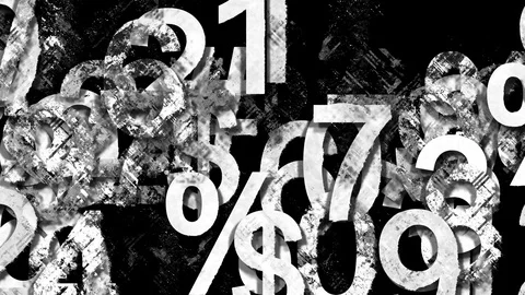 Wall from Dirty Glitch Digits 3 Stock Footage 103111623