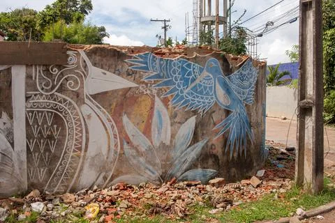 Wall in Disrepair Stock Photos