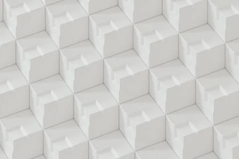 The wall with duplicate squares stacked, 3d rendering. Illustrazione stock