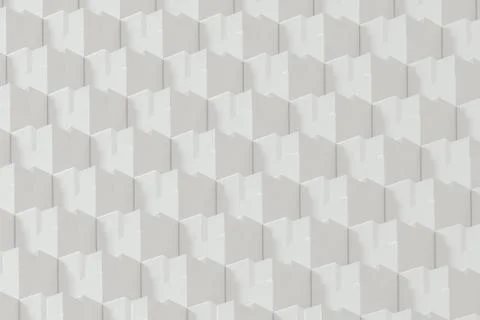 The wall with duplicate squares stacked, 3d rendering. Stockillustratie