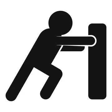 Wall effort icon simple vector. Business work 스톡 일러스트