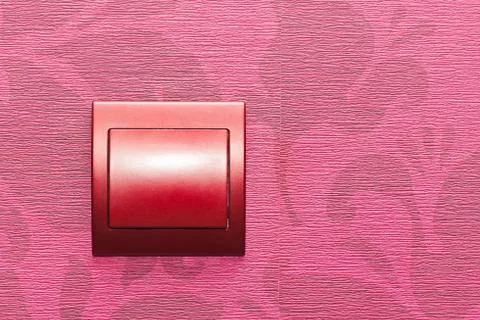 Wall with electric switch Stock Photos