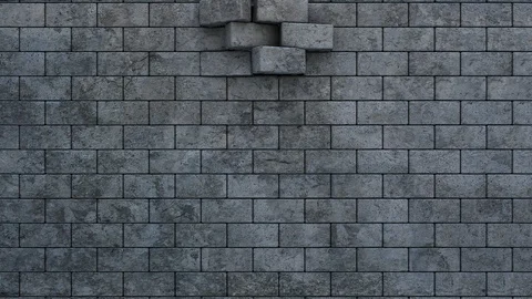 Wall Entrance Animation Stock Footage 100549612