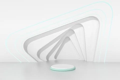 Wall with extruded isosceles triangles - 3d illustration Stock Illustration