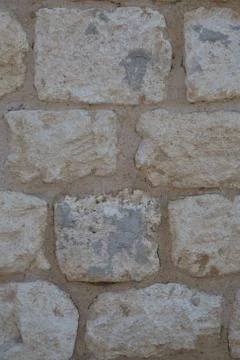 Wall-to-face with exposed rocks and stones Stock Photos