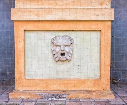 Wall Face Sculpture Stock Photos