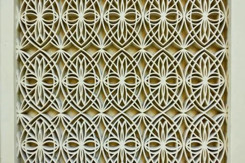 Wall with figured arabian pattern Stock Photos