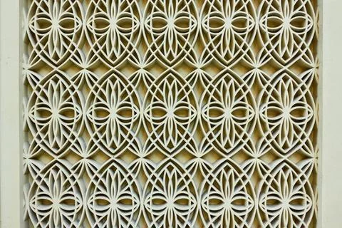 Wall with figured arabian pattern Wall with figured arabian pattern. Archi... Stock Photos