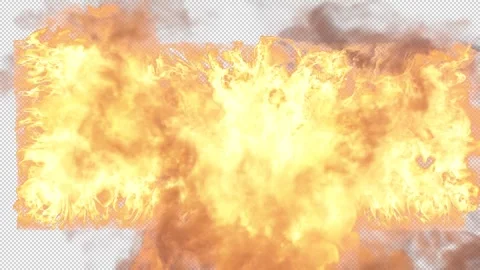 Wall of fire with alpha channel Video stock 321635117