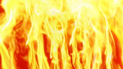 Wall of fire flame background. Stock Footage 107097174