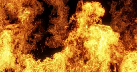 Wall of fire. Stock Footage 146675587