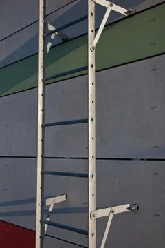 Wall fire ladder Stock Photos