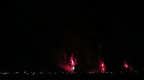 Wall of Fireworks Stock-Footage 12533457