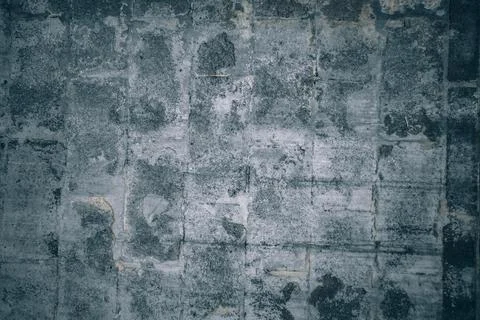 Wall flakes. Old rough stone on cement pattern wall background. Vintage grung Stock Photos